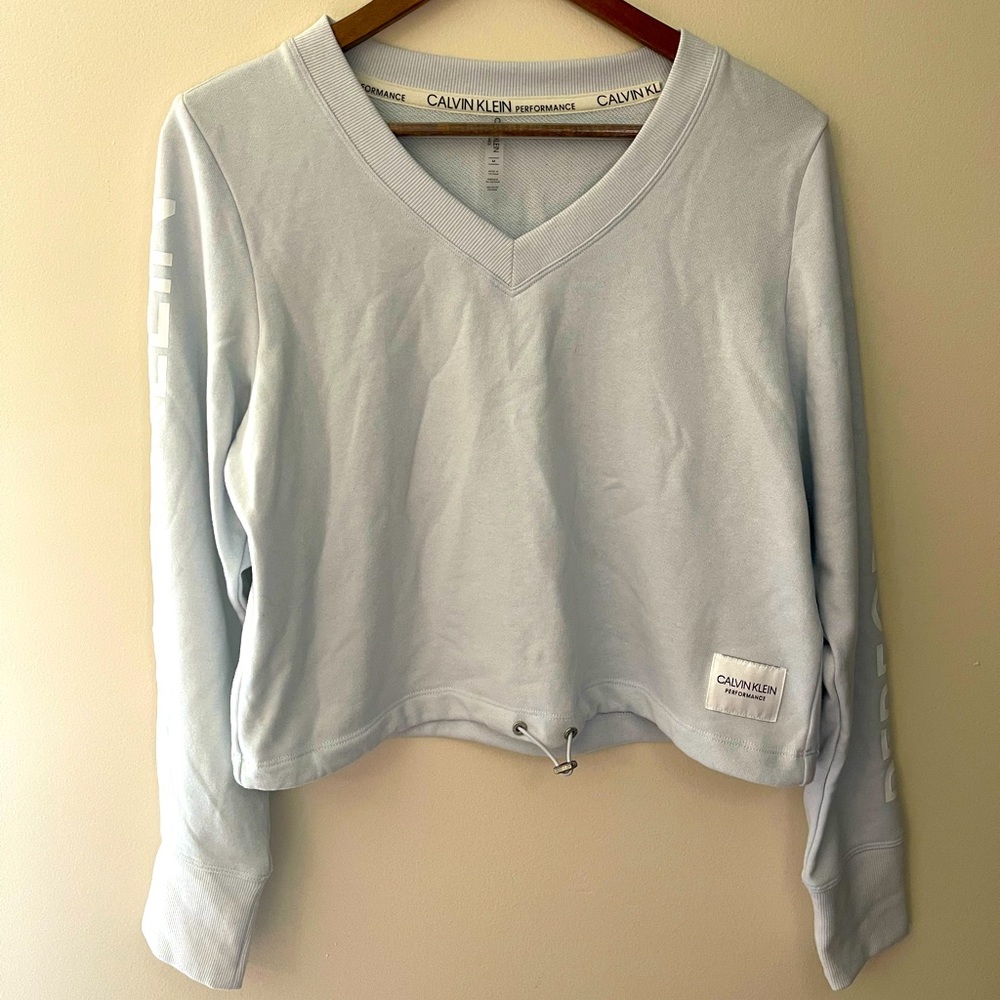CROP CALVIN KLEIN PERFORMANCE SWEATSHIRT